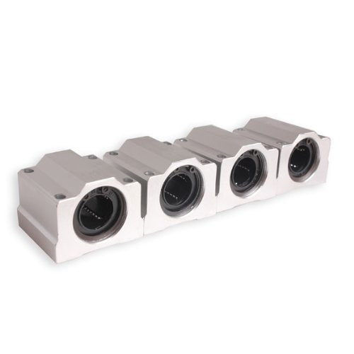 4 Pcs SC20UU 20mm Aluminum Linear Motion Ball Bearing Slide Bushing for CNC