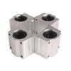 4 Pcs SC20UU 20mm Aluminum Linear Motion Ball Bearing Slide Bushing for CNC