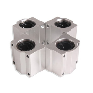 4 Pcs SC20UU 20mm Aluminum Linear Motion Ball Bearing Slide Bushing for CNC