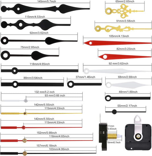 5 Pieces DIY Quartz Battery Clock Mechanism