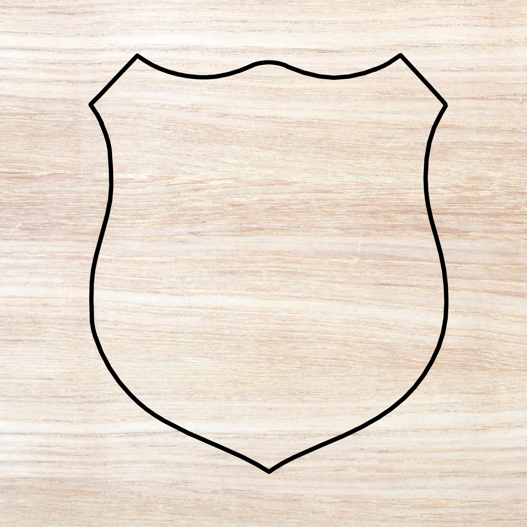 Taxidermy Badge Plaque Acrylic Router Template – Bear Hollow Supply
