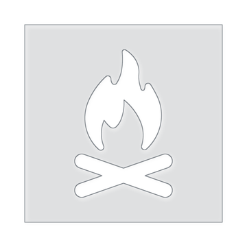 Camp Fire Acrylic Router Template