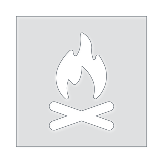 Camp Fire Acrylic Router Template