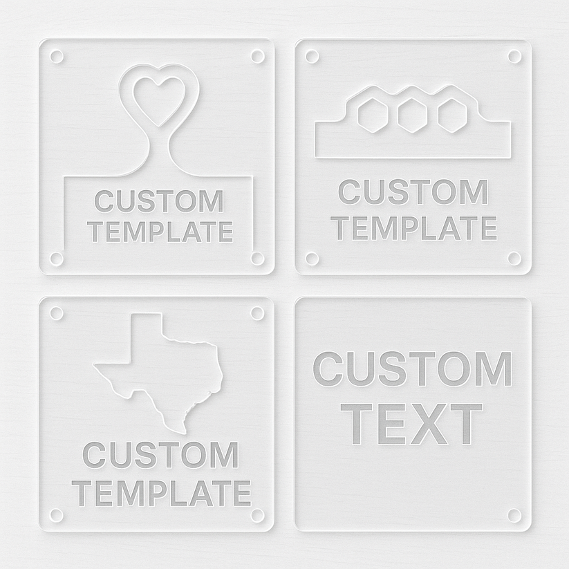 Mountain Range Acrylic Router Template – Bear Hollow Supply
