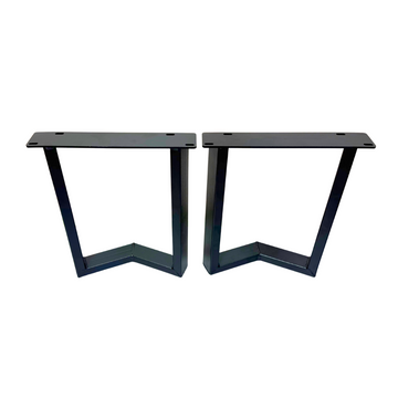 16" Metal Dining Table Height Legs (Havana), Set Of 2