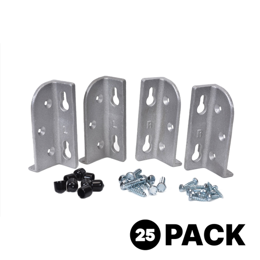 No-Mortise Corner Bed Bracket, 25 Set Pack