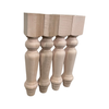 3" x 17" Chunky Farmhouse Coffee Table/Bench Legs, Maple, Unfinished, Set of 4