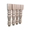 5" x 28.5" Chunky Farmhouse Table Legs, Hard Maple, Unfinished, Set of 4