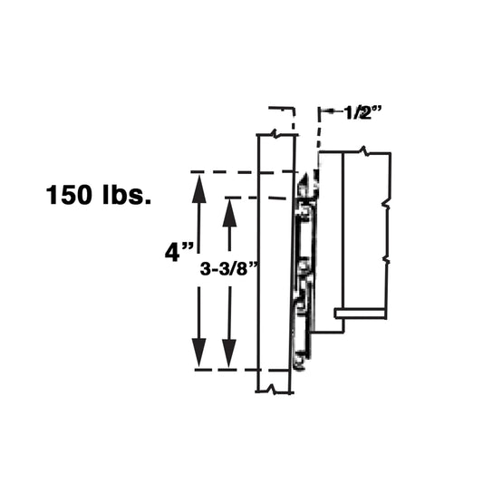 Progressive Action, Extra Heavy Duty Full-Extension Slides