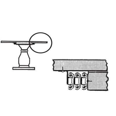Double Acting Pedestal Table Big Slides