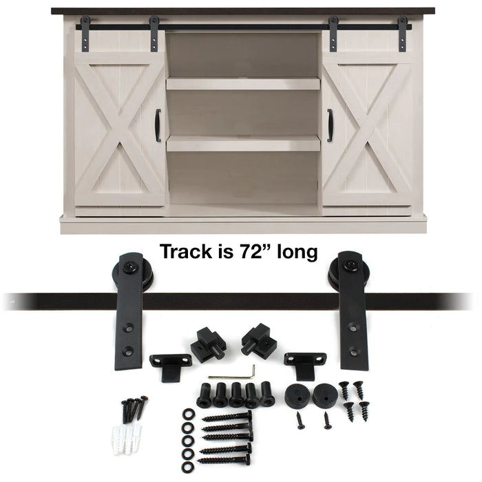 Cabinet Barn Door Hardware Kit 72"