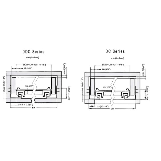 Full-Extension Soft Close Undermount Drawer Slides