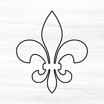 Large Fleur De Lis Acrylic Router Template