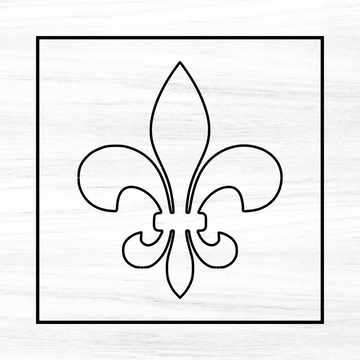 Fleur De Lis Acrylic Router Template