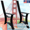 Golden Gate Outdoor Park Bench Legs, Set Of 2