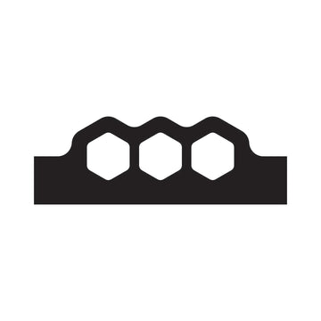 Honeycomb Grip Charcuterie Board Handle Router Template