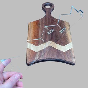 Chevron Stitch Acrylic Router Template