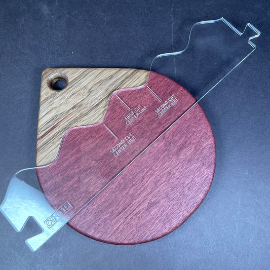 Wave Stitch Acrylic Router Template