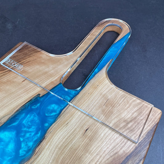 Long Oval Charcuterie Board Handle Acrylic Router Template