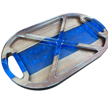 Oval 4 Section Valet Tray Acrylic Router Template