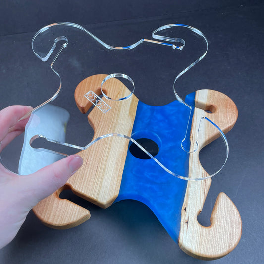 Simple Rounded Wine Caddy Acrylic Router Template