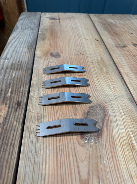 Bear Hollow Supply Slab Dogs – Heavy-Duty Hold Down Clamps for Slab Flattening Set of 4