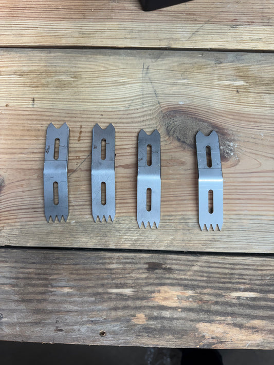 Bear Hollow Supply Slab Dogs – Heavy-Duty Hold Down Clamps for Slab Flattening Set of 4