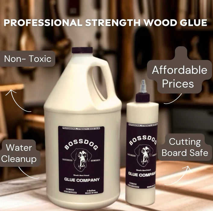 Bossdog 16 oz. PRO Strength Wood Glue (CLEAR DRY)