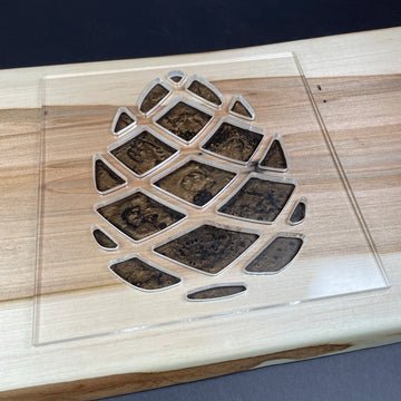 Pine cone Acrylic Router Template