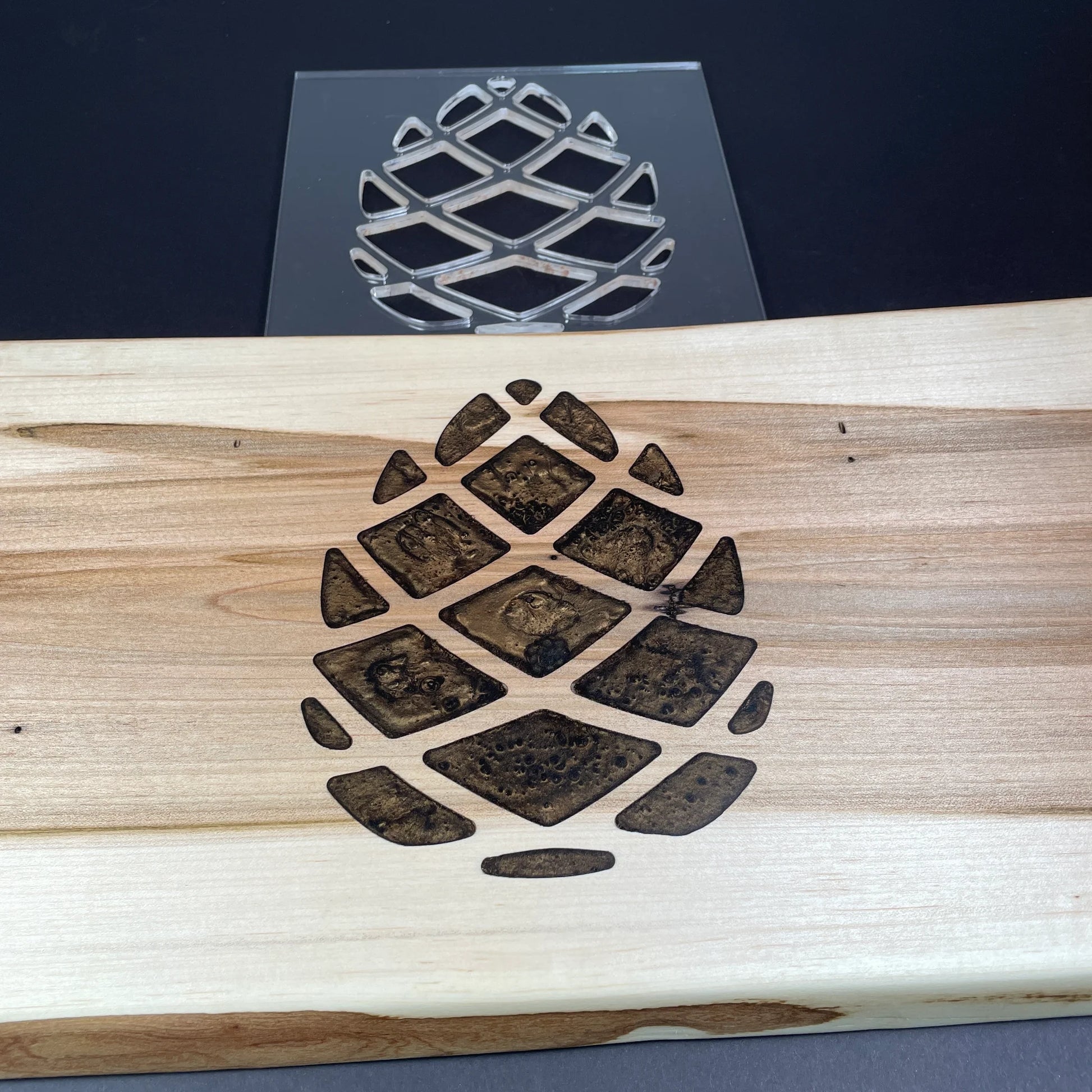 Pine cone Acrylic Router Template – Bear Hollow Supply