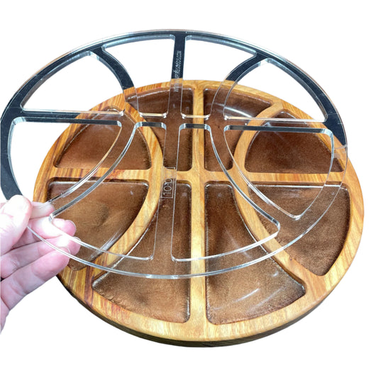 Basketball Serving Tray Acrylic Router Template