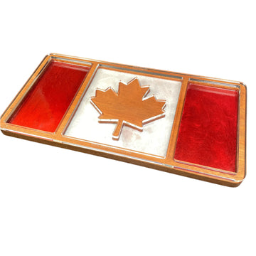 Canada Flag Tray Acrylic Router Template