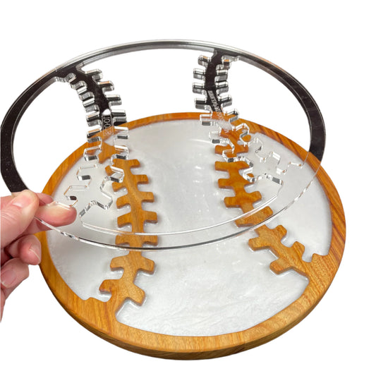 Baseball Serving Tray Acrylic Router Template