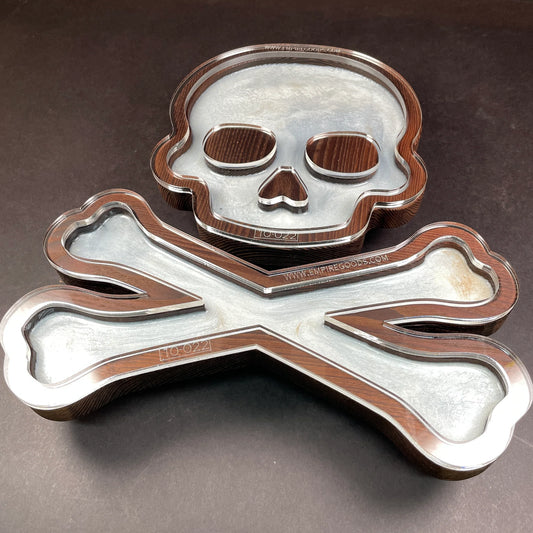 Skull + Cross Bones Tray Acrylic Router Template