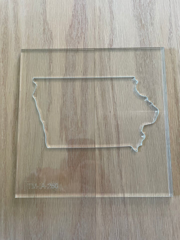 Iowa Acrylic Router Template