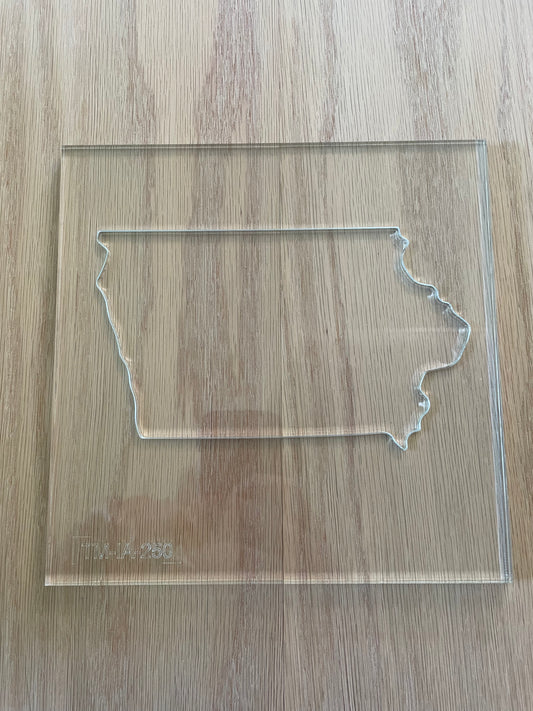 Iowa Acrylic Router Template