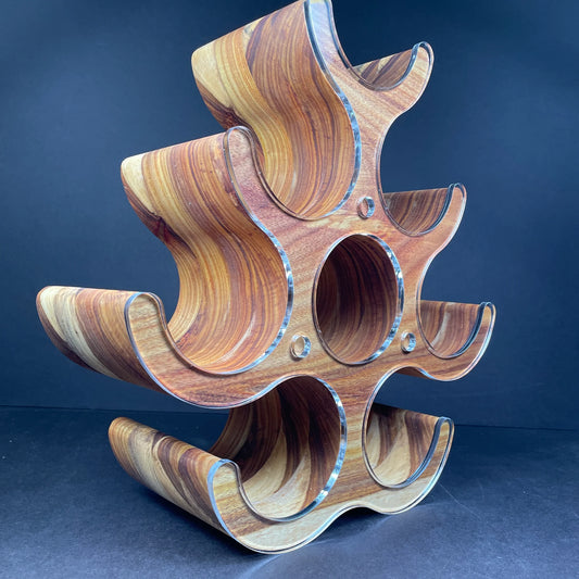 8 Bottle Wine Rack Acrylic Router Template