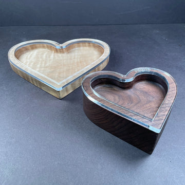 3 Hearts Nesting Trays Valet Tray Acrylic Router Template