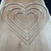 3 Hearts Nesting Trays Valet Tray Acrylic Router Template
