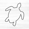Sea Turtle Acrylic Router Template Bundle Pack (4) Pieces