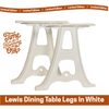 Winter Edition 28" Cast Aluminum Table Legs (Lewis), Set of (2)