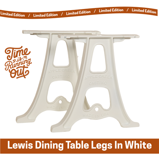 Winter Edition 28" Cast Aluminum Table Legs (Lewis), Set of (2)