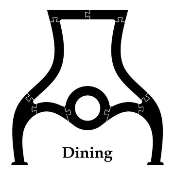 Retro Shape Table Leg Router Templates