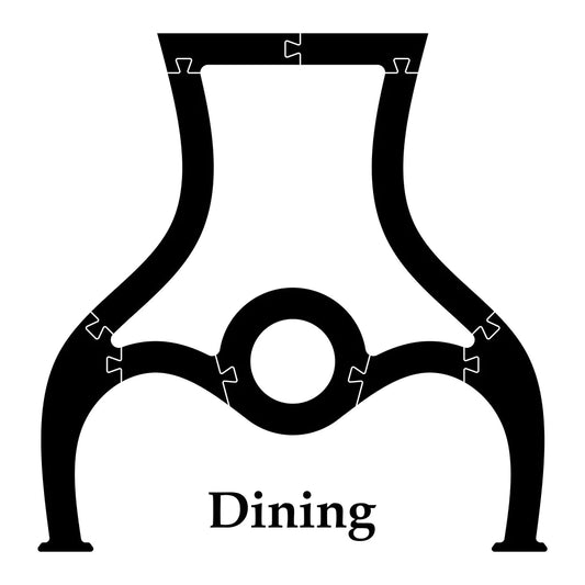 Retro Shape Table Leg Router Templates