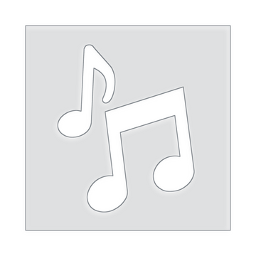Music Notes Acrylic Router Template