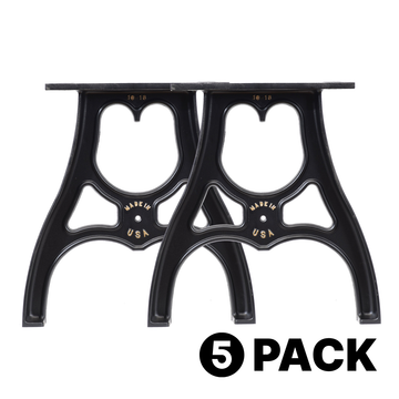16" Cast Aluminum Table Legs (Michael) 5 Pack