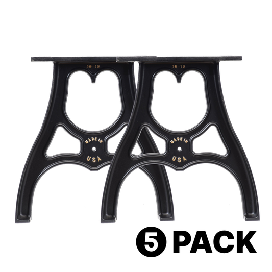 16" Cast Aluminum Table Legs (Michael) 5 Pack