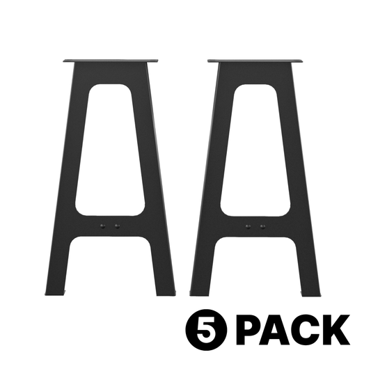 40" Narrow Metal Table Legs Bar Height (Ember Ridge), 5 Pack