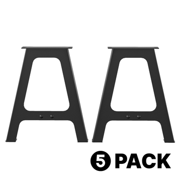 22" Metal End Table Height Table Legs (Ember Ridge), 5 Pack