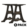 18" Cast Aluminum Table Legs (Lewis), 5 Pack